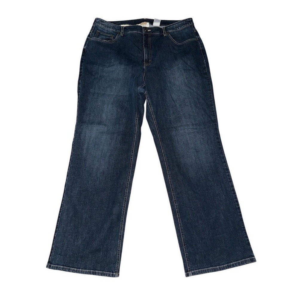 Talbots Woman Jeans Womens Size 16W Blue Dark Wash Bootcut Classic Fit capsule